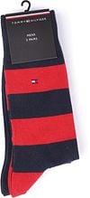 Tommy Hilfiger Socks 2 Pair Rugby Red Verpakking