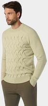 No Excess Sweater Jacquard Ecru Model / Zijkant