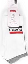 Levi's 2-Pack Sportswear Sokken Grijs Wit Verpakking