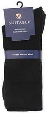Suitable Merino Socks Black 2-Pack Verpakking