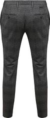 Alberto Rob Pants Check Anthracite Product / Achterkant
