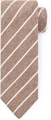 Suitable Cravate De Lin Beige Rayé TI23-25 commander en ligne | Suitable