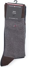 Tommy Hilfiger Chaussettes Lot de 2 paires Birdseye Burgundy Navy