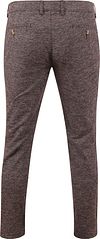 Suitable Chino Pico A Carreaux Marron Product / Achterkant