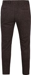 Suitable Chino Das Pied de Poule Aurbergine Product / Achterkant