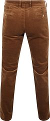 Suitable Chino Plato Corduroy Marron Product / Achterkant