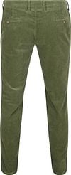 Suitable Chino Plato Corduroy Groen Product / Achterkant