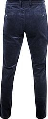Suitable Chino Plato Corduroy Navy Product / Achterkant