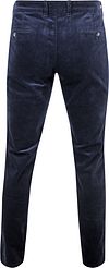 Suitable Chino Plato Velours côtelé Marine Product / Achterkant