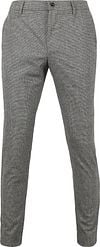 Alberto Rob Stretch Broek Pied de Poule Grijs 35361653-985-985 kopen | Suitable