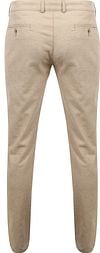 Suitable Chino Pico Pleat Flannel Sand Product / Achterkant