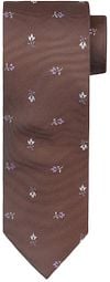 Suitable Tie Silk Stripe Flowers Brown TI25-09 order online | Suitable