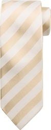 Suitable Stropdas Zijde Streep Beige TI23-02 kopen | Suitable
