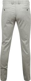 Suitable Chino Pico Pleat Flanel Lichtgrijs Product / Achterkant