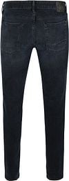 Cast Iron Riser Slim Jeans Vintage Washed Denim Zwart Product / Achterkant