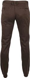 Suitable Chino Sartre Marron Foncé Product / Achterkant