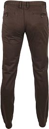 Suitable Chino Sartre Dark Brown Product / Achterkant