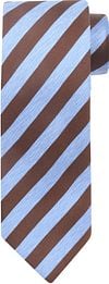 Suitable Stropdas Zijde Streep Blauw Bruin TI24-22 kopen | Suitable