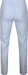 Steppin' Out Pantalon Lounge Rayures Bleu Clair Product / Achterkant