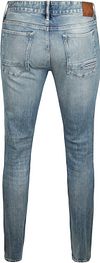 Cast Iron Riser Jeans Slim Soft Blue Product / Achterkant