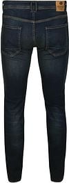 Petrol Seaham Jeans Dark Blue Vintage Product / Achterkant