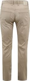 Alberto Pipe Trousers Denim Brown Beige Product / Achterkant