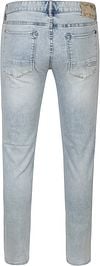 Cast Iron Riser Jeans Lichtgrijs Bright Wash Product / Achterkant