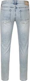 Cast Iron Riser Jeans Light Grey Bright Wash Product / Achterkant
