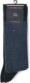 Tommy Hilfiger 2-Pack Sokken Birdseye Blauw 004 Verpakking
