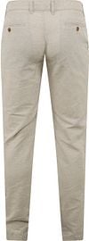 Suitable Chino Pico Linen Beige Product / Achterkant