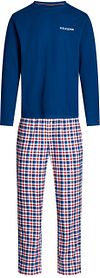Tommy Hilfiger Pyjama Set Ruit Navy UM0UM03360-0U6 kopen | Suitable