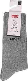 Levi's Sok Katoen 2-Pack Grijs 758 Verpakking
