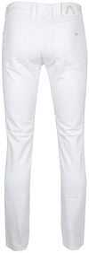 Alberto Pantalon Pipe Denim Blanc Product / Achterkant