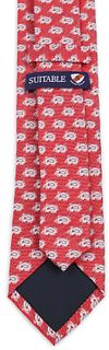 Suitable Tie Silk Paisley Red Product / Achterkant