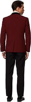 OppoSuits Smoking Hot Burgundy Model / Achterkant