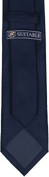 Suitable Zijde Stropdas Navy Product / Achterkant