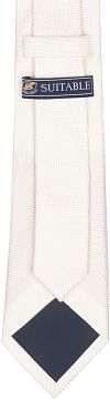 Suitable Silk Tie Off White Product / Achterkant