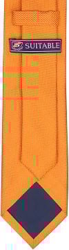 Suitable Zijde Stropdas Oranje Product / Achterkant
