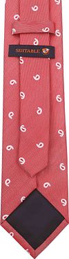 Suitable Stropdas Rood F01-28 Product / Achterkant