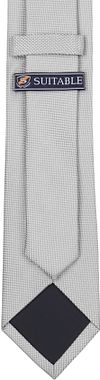 Suitable Silk Tie Silver Product / Achterkant