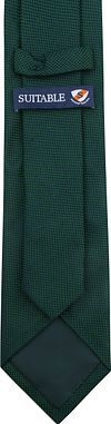 Suitable Silk Tie Dark Green Product / Achterkant