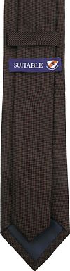 Suitable Silk Tie Brown Product / Achterkant