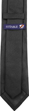 Suitable Silk Tie Anthracite Product / Achterkant