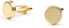 Cufflinks Round Gold CL-01 Gold order online | Suitable