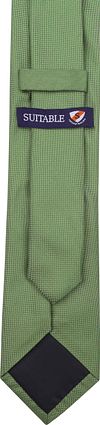 Krawatte Seide Grün K81-10 Product / Achterkant