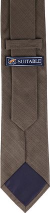 Silk Tie Dark Brown K82-1 Product / Achterkant