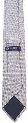 Suitable Tie Linen Structure Blue Product / Achterkant