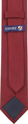 Silk Tie Bordeaux K82-1 Product / Achterkant