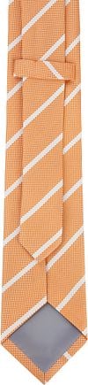 Suitable Cravate Rayures Orange Product / Achterkant
