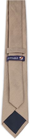 Suitable Leinen Seide Krawatte Beige Product / Achterkant